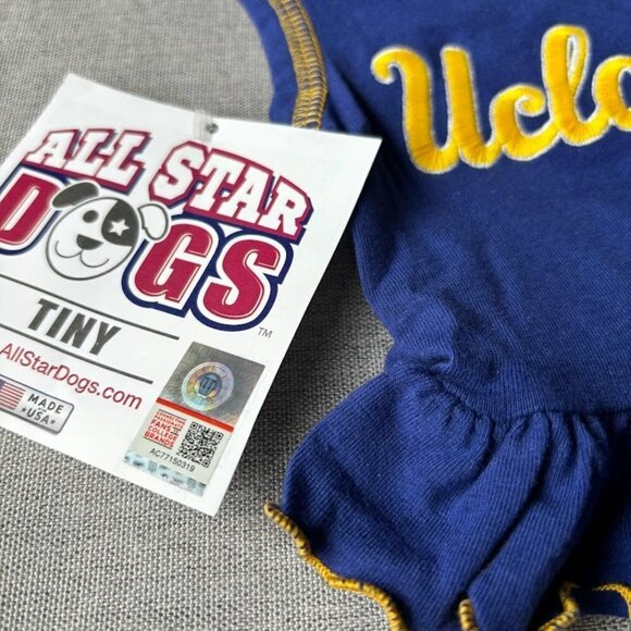 NCAA UCLA Bruins Cheerleader Dog Dress, Tiny - Picture 5 of 5